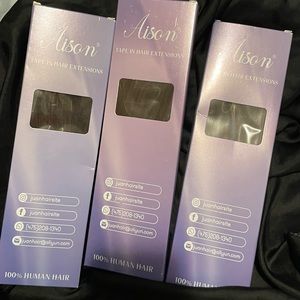 Tape-in Hair Extensions, 100% Remy Human Hair, Color 4,
